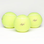 Balles De Tennis Monogramme noir et rose (Multiple)