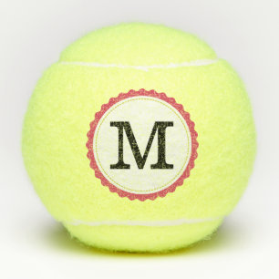 Balles De Tennis Monogramme personnalisé moderne #3