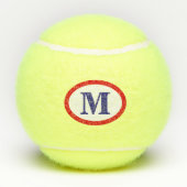 Balles De Tennis monogramme simple et moderne du logo initial du jo (Dos)