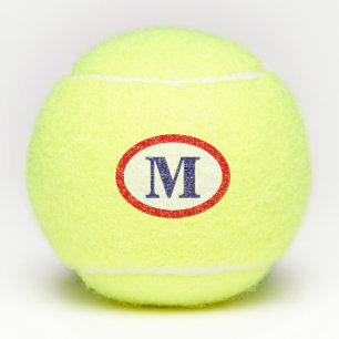 Balles De Tennis monogramme simple et moderne du logo initial du jo