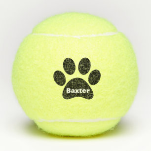 Balles De Tennis Nom de l'Empreinte de patte de chat de chien de co