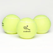 Balles De Tennis Nom du script d'écriture personnalisée (Multiple)