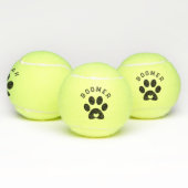 Balles De Tennis Nom personnalisé mignon Chien Chat Paw Toy Cadeau (Multiple)