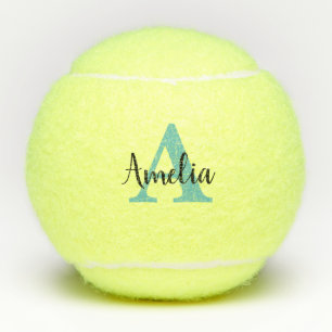 Balles De Tennis Nom personnalisé Monogram Tennis Ball