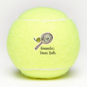 Balles de tennis nommées faites sur commande avec (Devant)