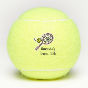Balles de tennis nommées faites sur commande avec