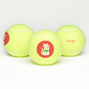 Balles De Tennis Oriental Lucky Cat Nom personnalisé
