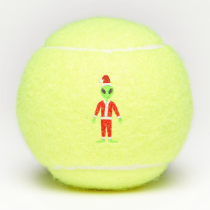 Balles De Tennis OVNI Ho Père Noël alien Noël