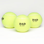Balles De Tennis Papa date établie personnalisée fun personnalisé (Multiple)