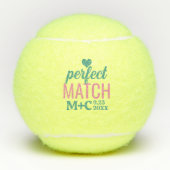 Balles De Tennis Parfait Match Douche Bachelorette Mariage Faveurs (Devant)
