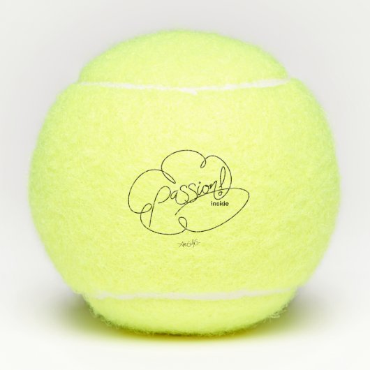 Balles De Tennis PASSION à l'intérieur - Bold CloudS Tennis Ball (Devant)