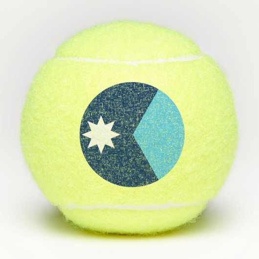 Balles De Tennis Patriotic Tennis Ball with Flag of Minnesota, USA (Devant)