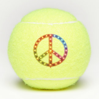Balles De Tennis Peace Sign Neon Lights