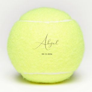 Balles De Tennis Penn de tennis personnalisé avec nom et date de st