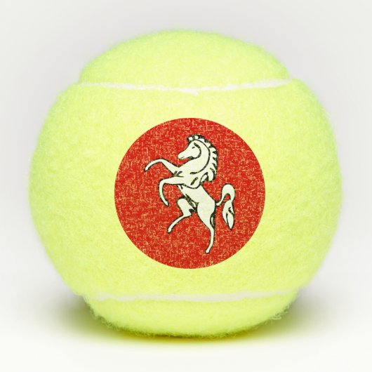 Balles De Tennis Penn tennis ball with flag of Kent County (Devant)