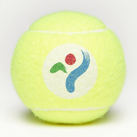 Balles De Tennis Penn tennis ball with flag of Seoul, South Korea (Devant)