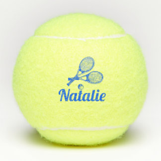 Balles De Tennis Personalized Elegant Script Name  Tennis Balls