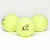 Balles De Tennis Personalized Elegant Script Name  Tennis Balls (Multiple)