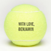 Balles De Tennis Personalized Wedding Favor Monogram  (Devant)