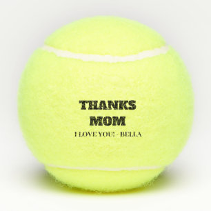 Balles De Tennis Personnalisé Merci Maman Tennis Balls