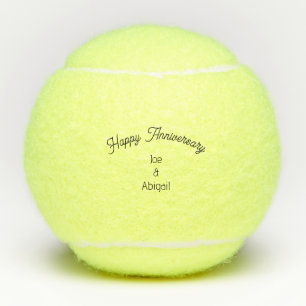 Balles De Tennis Personnalisé Personnalisé Joyeux Anniversaire Scri