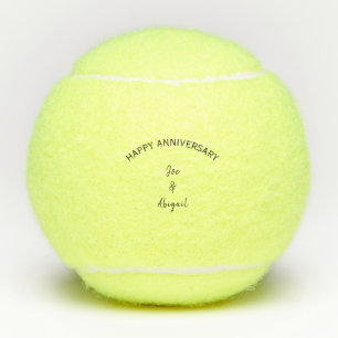 Balles De Tennis Personnalisé Personnalisé Joyeux Anniversaire Scri