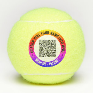 Balles De Tennis Personnalisé Votre Code QR Tennis Balls Personnali