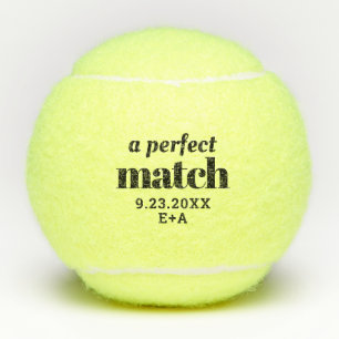 Balles de tennis personnalisées pour mariage Perfe