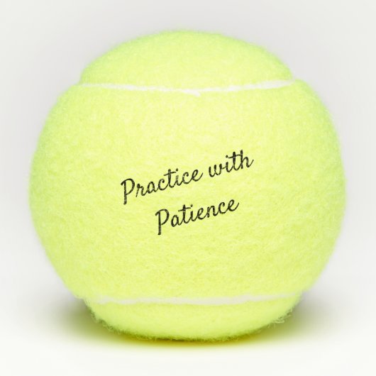 Balles De Tennis Pratique avec la patience (Devant)