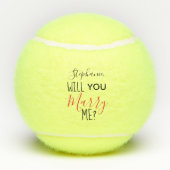 Balles De Tennis Proposition de mariage personnalisée (Dos)