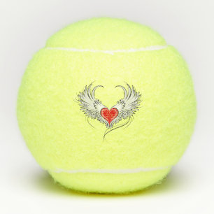 Balles De Tennis Red Angel Coeur avec ailes