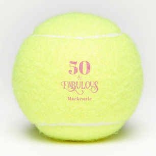 Balles De Tennis Rose Chaude Personnalisé Cinquante et Fabuleux