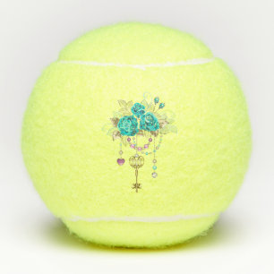 Balles De Tennis Roses turquoise avec touches