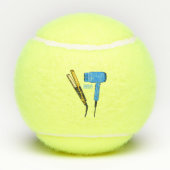Balles De Tennis Sèche-cheveux & lisseuse-cheveux illustration (Dos)