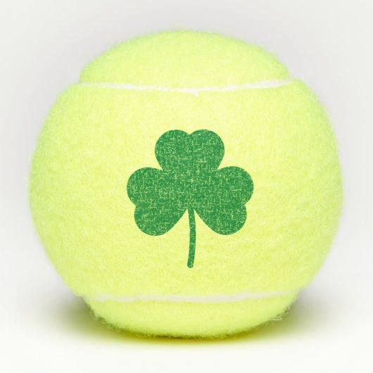 Balles De Tennis Shamrock vert de l'Jour de l'Saint Patrick de ferm (Devant)