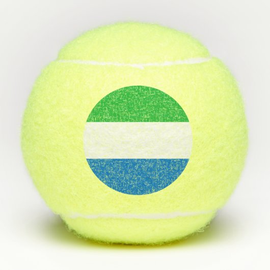 Balles De Tennis Sierra Leone Flag (Devant)