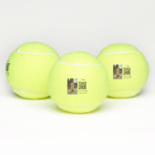 Balles De Tennis Simple animal name details QR code add text photo (Multiple)