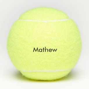 Balles De Tennis simple lettre initiale monogramme ajouter votre no