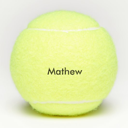 Balles De Tennis simple lettre initiale monogramme ajouter votre no (Devant)