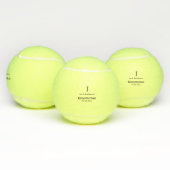 Balles De Tennis SIMPLE MINIMAL ajouter votre nom toiletteur person (Multiple)