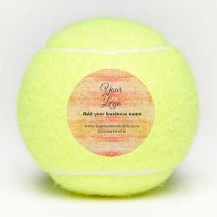 Balles De Tennis simple minimal ajoutez votre logo/design rose oran