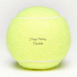 Balles De Tennis SIMPLE MINIMAL.CUTIE ADD NAME BABY happy birthday<br><div class="desc">Design</div>