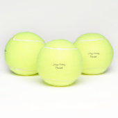 Balles De Tennis SIMPLE MINIMAL.CUTIE ADD NAME BABY happy birthday  (Multiple)