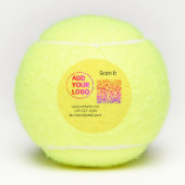 Balles De Tennis Simple minimum q r code ajouter logo code d'analys (Devant)