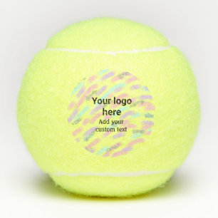 Balles De Tennis Simple rouge pi aquarelle ajoutez votre logo texte