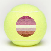 Balles De Tennis SlipperyJoe's lesbian pride flag feminine communit (Devant)