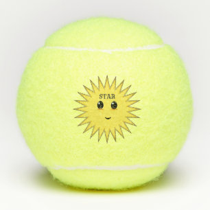 Balles De Tennis Soleil Heureux de Mode