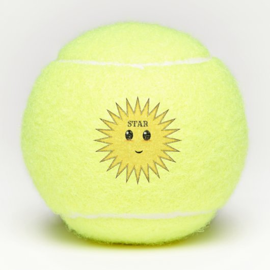 Balles De Tennis Soleil Heureux de Mode (Devant)