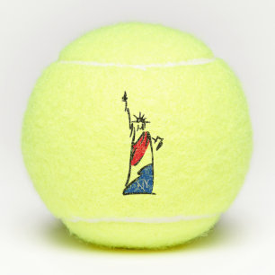 Balles De Tennis Statue de la Liberté / Rayures de Lady Liberty