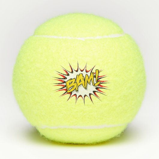 Balles De Tennis Super Héros Classic Bam ! Bulle d'action (Devant)